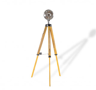 Home Outfitters 35" Distressed Tripod Floor Lamp With Cone