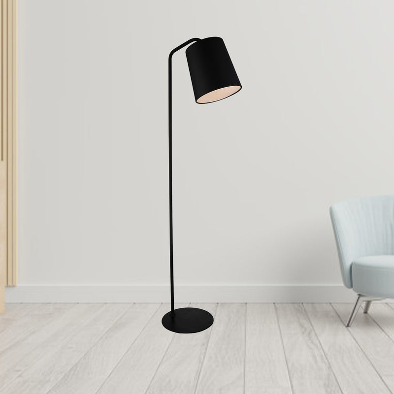 Home Outfitters 12 X 12 X 73 Black Carbon Floor Lamp