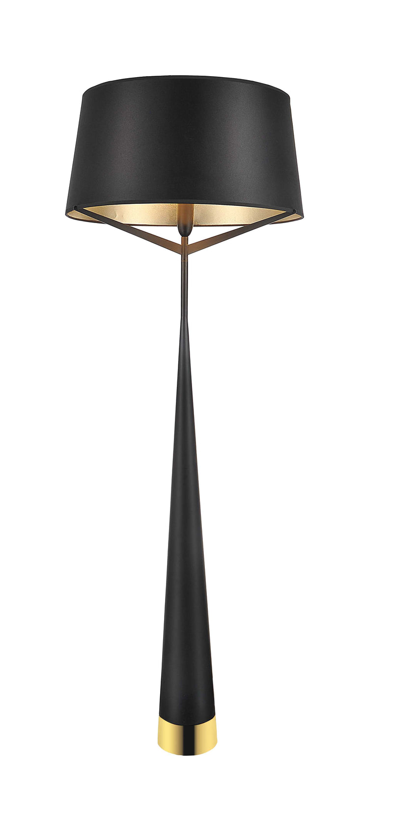 Home Outfitters 24 X 24 X 67 Black Steel Floor Lamp