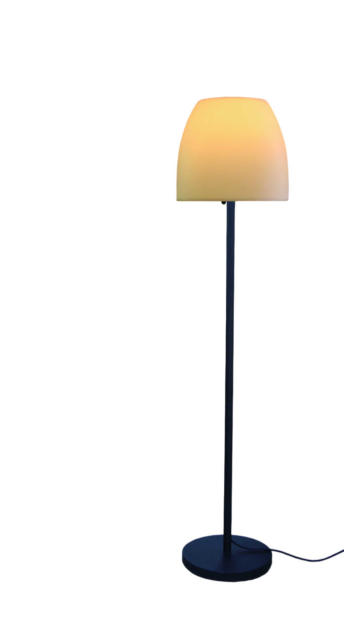 Home Outfitters 60" Traditional Shaped Floor Lamp With White Bowl Shade