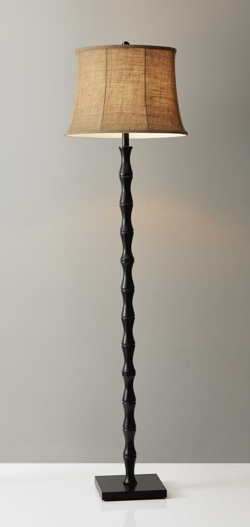 Home Outfitters Floor Lamp Black Metal Textured Pole