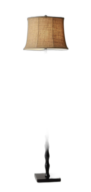 Home Outfitters Floor Lamp Black Metal Textured Pole