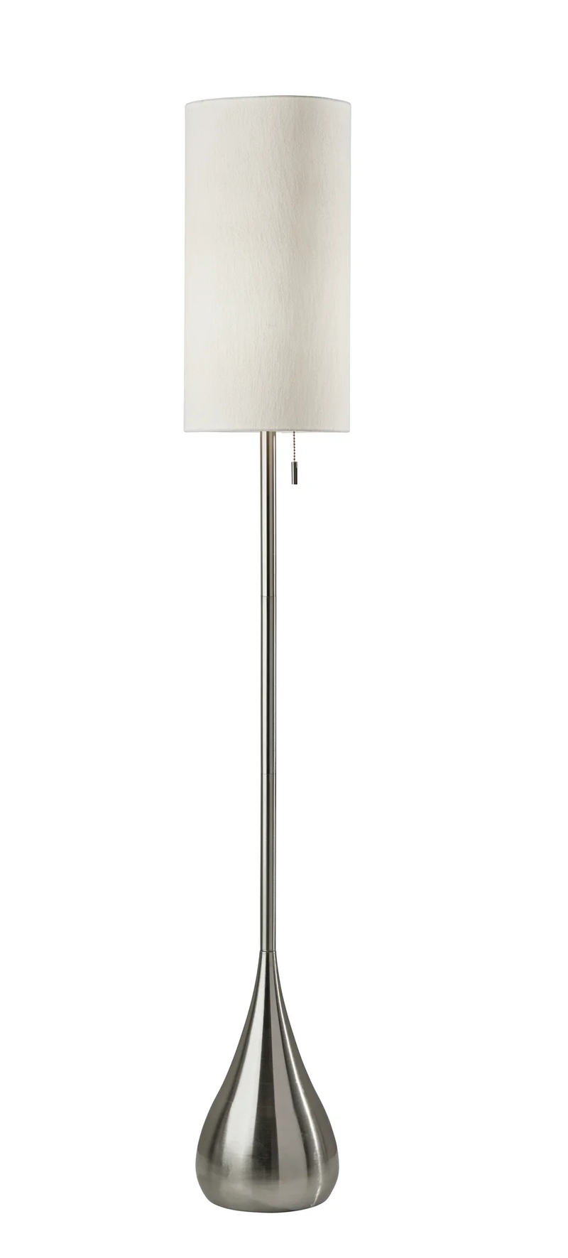 Home Outfitters 68" Traditional Shaped Floor Lamp With White Drum Shade