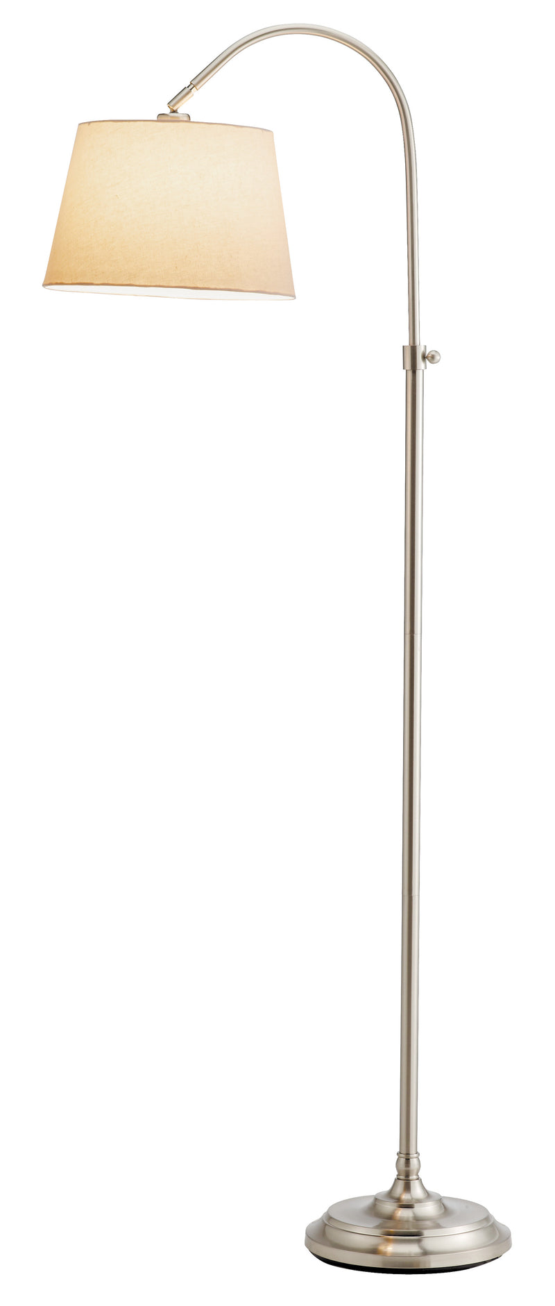 Home Outfitters 62" Task Floor Lamp With White Empire Shade