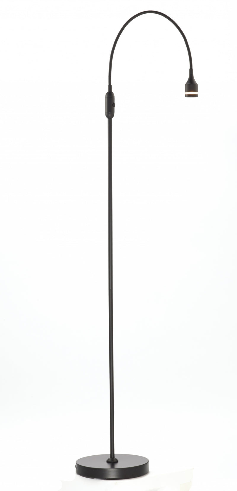 Home Outfitters 56" Black Arched Floor Lamp