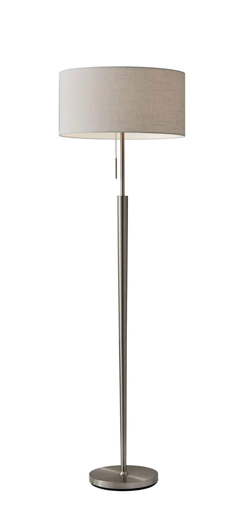 Home Outfitters 65" Traditional Shaped Floor Lamp With Off-White Drum Shade