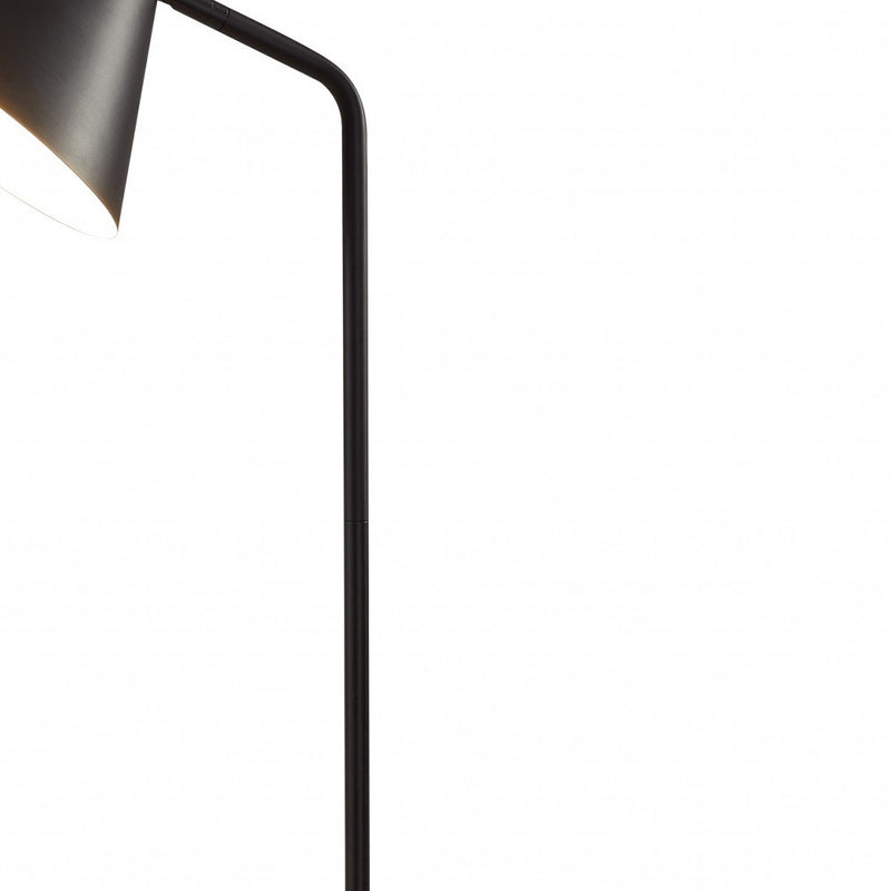 Home Outfitters 59" Tray Table Floor Lamp With Black Cone Shade