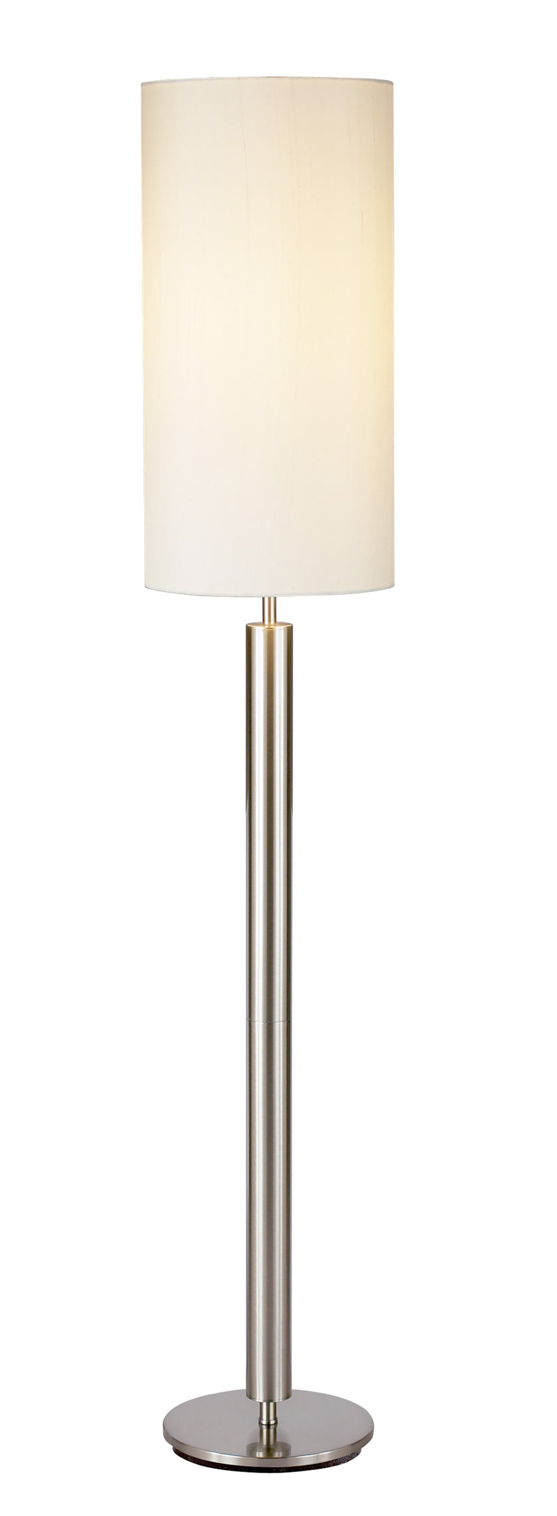 Home Outfitters 58" Traditional Shaped Floor Lamp With White Drum Shade