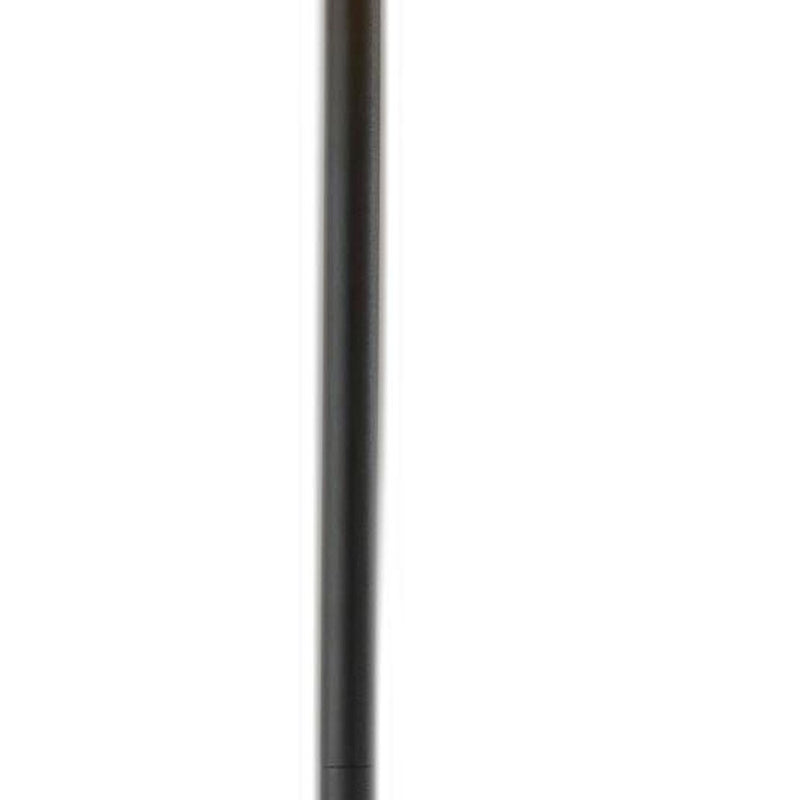 Home Outfitters 60" Black Traditional Shaped Floor Lamp With Brown Drum Shade