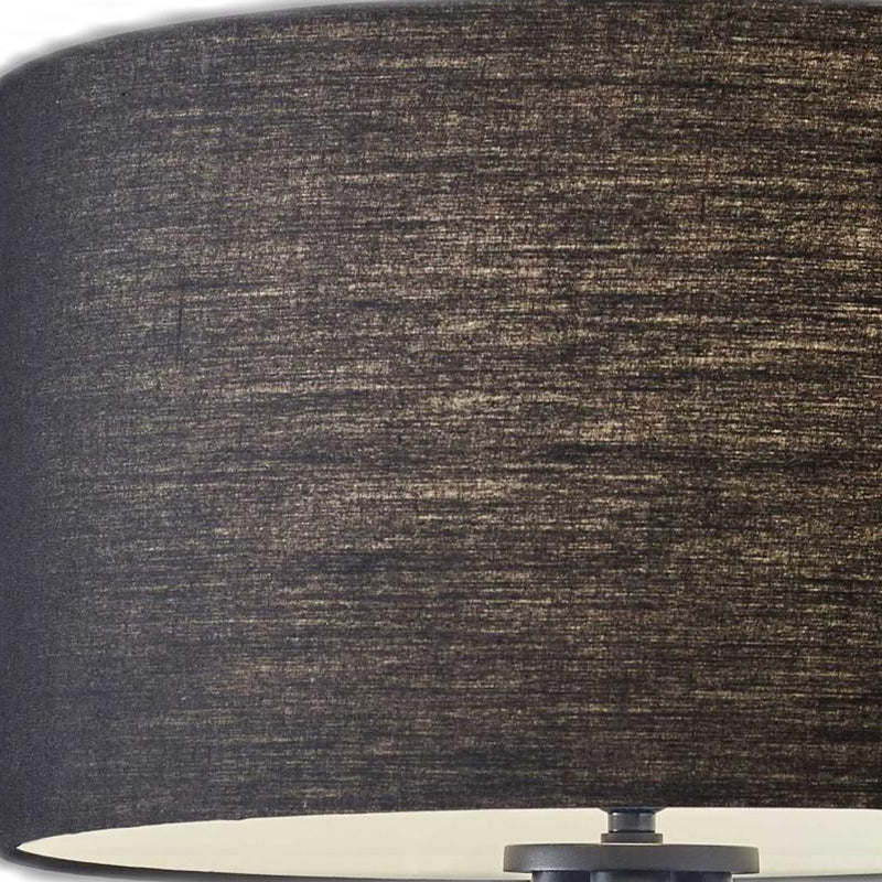 Home Outfitters 60" Black Tripod Floor Lamp With Black Drum Shade