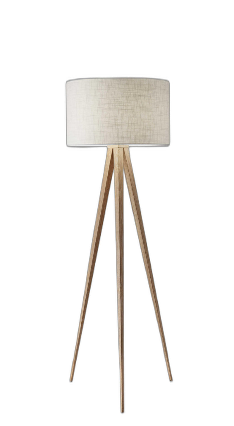 Home Outfitters 60" Tripod Floor Lamp With White Drum Shade