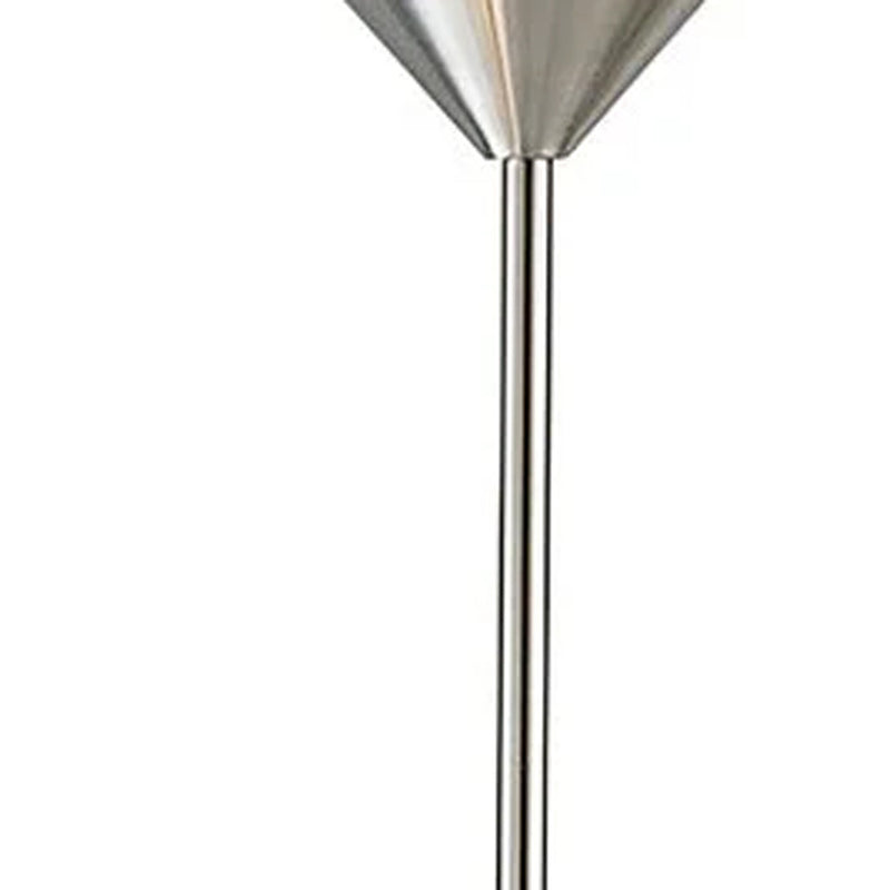 Home Outfitters 71" Two Light Novelty Floor Lamp With White Bowl Shade