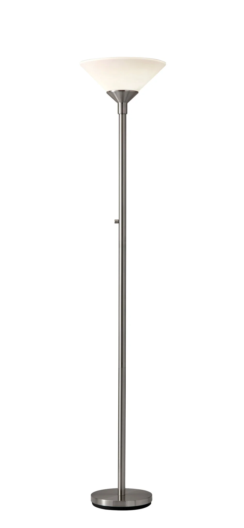 Home Outfitters 73" Torchiere Floor Lamp With White Cone Shade