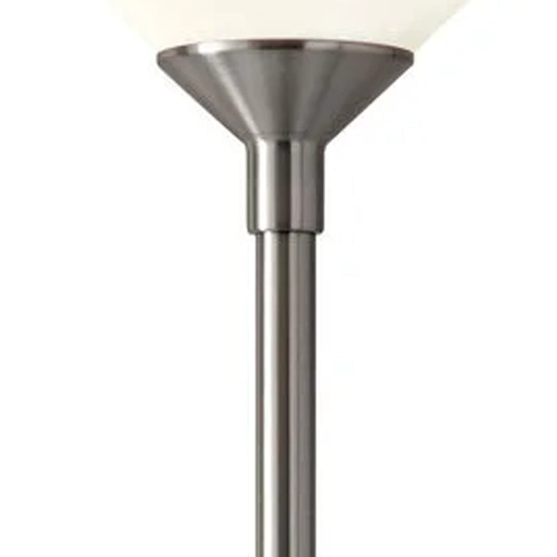 Home Outfitters 73" Torchiere Floor Lamp With White Cone Shade
