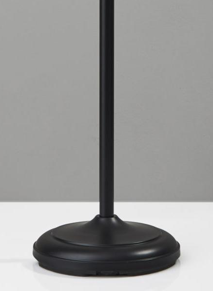 Home Outfitters Tailored Black Metal Torchiere With Bright Illumination