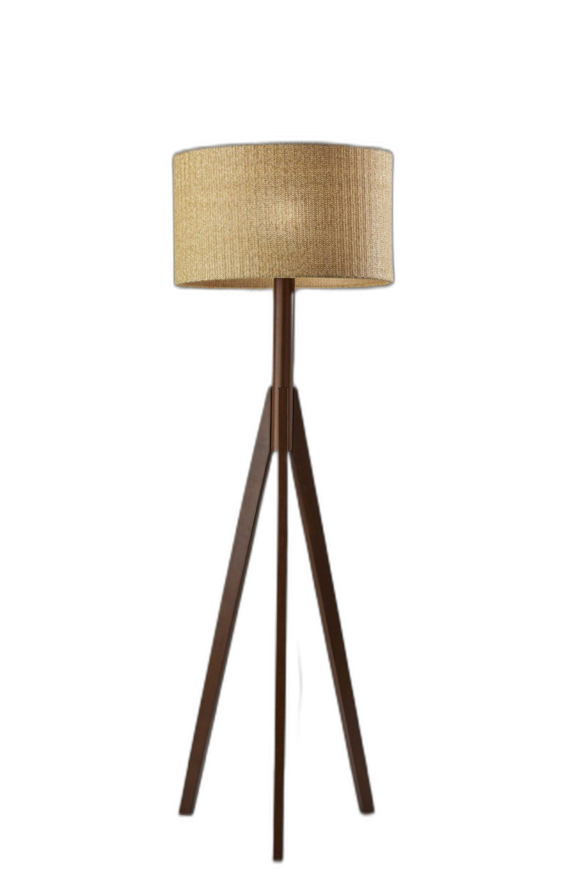 Home Outfitters 59" Tripod Floor Lamp With Brown Drum Shade