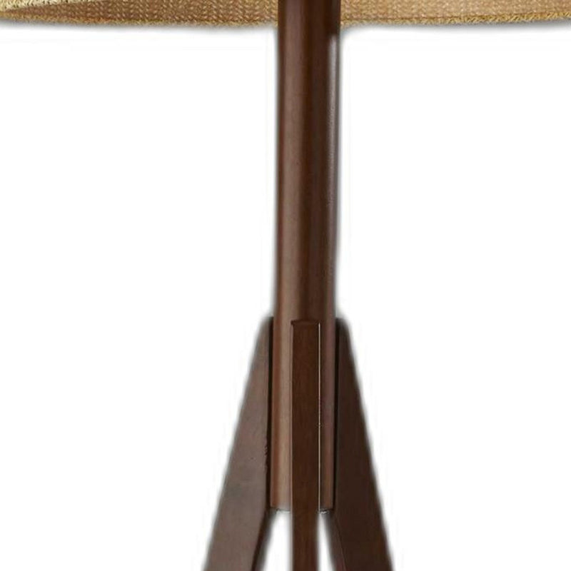 Home Outfitters 59" Tripod Floor Lamp With Brown Drum Shade