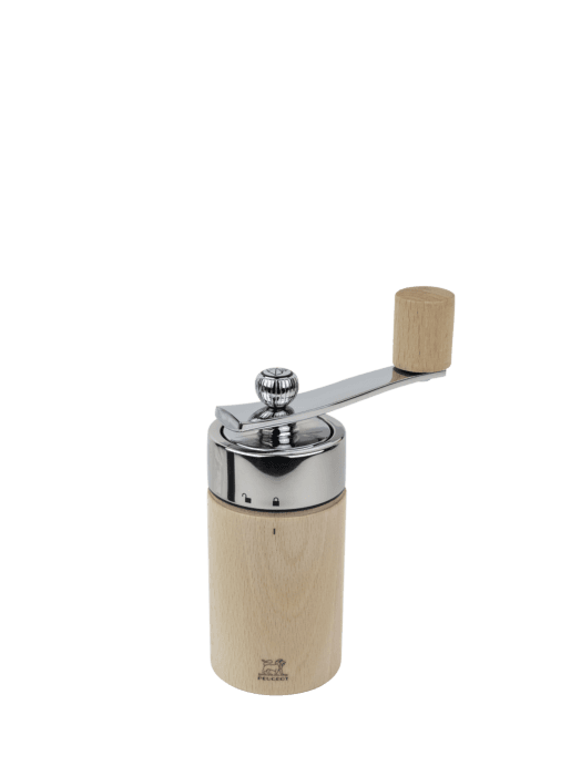 Peugeot - Isen Manual Nutmeg Mill with Crank handle - Beechwood and Stainless Steel, Natural, 16 cm