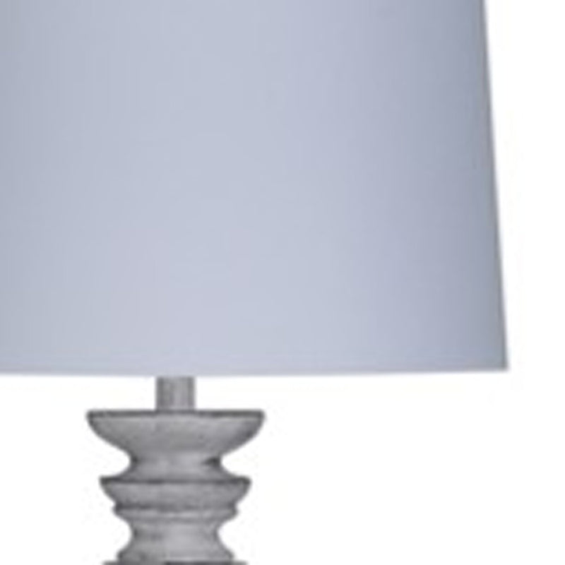 Home Outfitters White Wash Plantation Floor Lamp