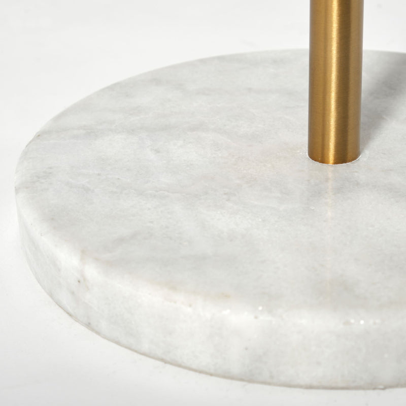 Home Outfitters Marble Base Gold Floor Lamp