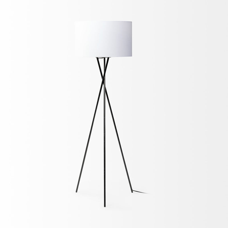 Home Outfitters Black Metal Tripod Floor Lamp