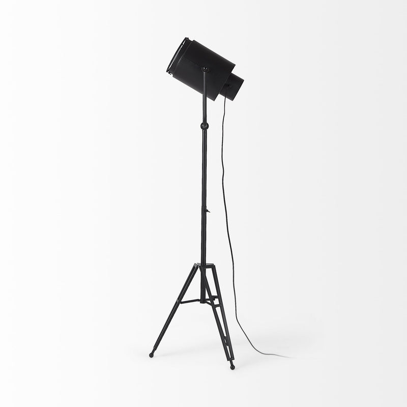 Home Outfitters 61" Black Movie Set Floor Lamp