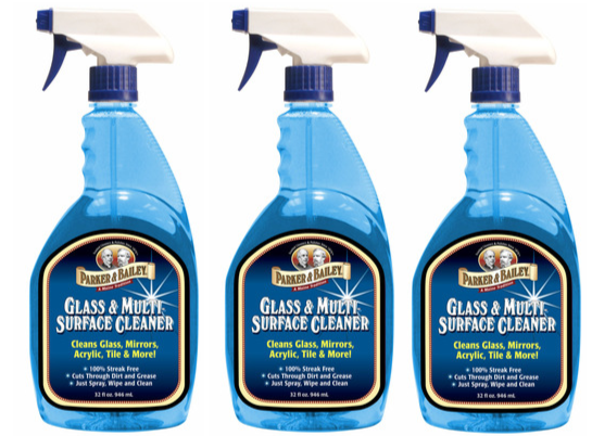 PARKER & BAILEY 3 PACK GLASS & MULTI-SURFACE CLEANER 32OZ VALUE PACK home-place-store.myshopify.com [HomePlace] [Home Place] [HomePlace Store]