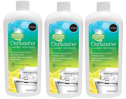 Nuvera Dishwasher Cleaner + Deodorizer, 3 Pack