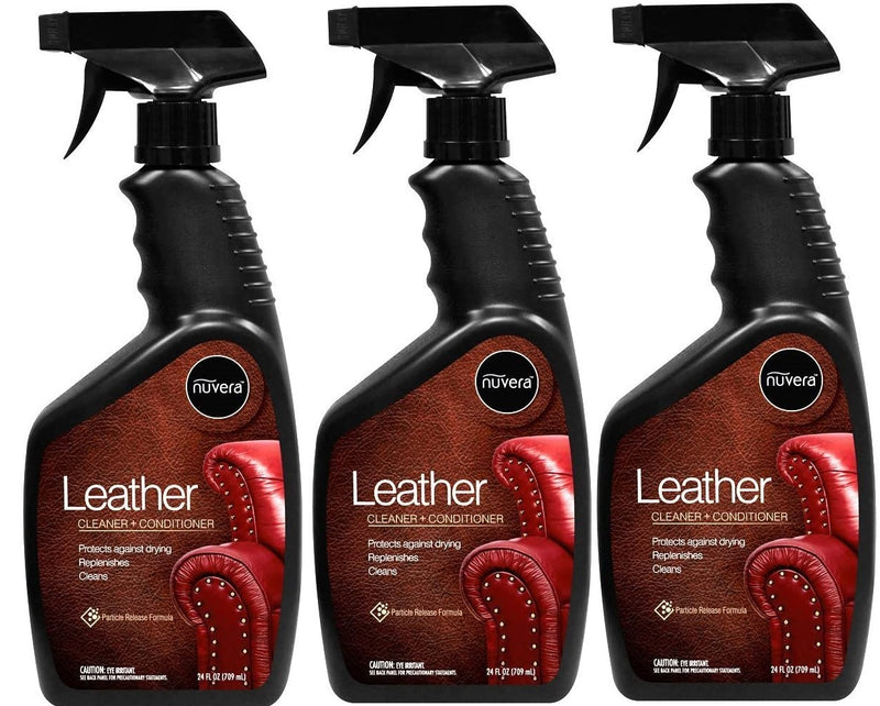 Nuvera Leather cleaner and conditioner, 3 Pack
