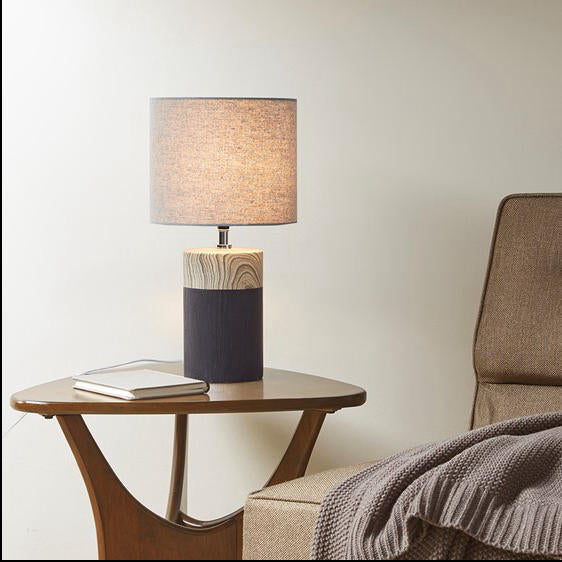 Home Outfitters Black Table Lamp , Great for Bedroom, Living Room, Modern/Contemporary