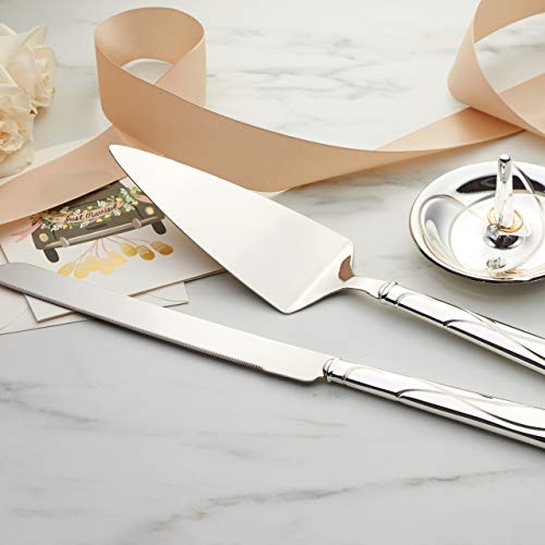 Lenox Adorn Cake Knife & Server Set, Silver