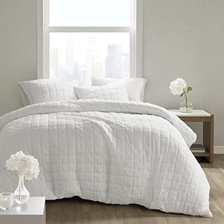 N Natori Cocoon Oversized Comforter Set Classic Box Quilting Modern Down Alternative Filling