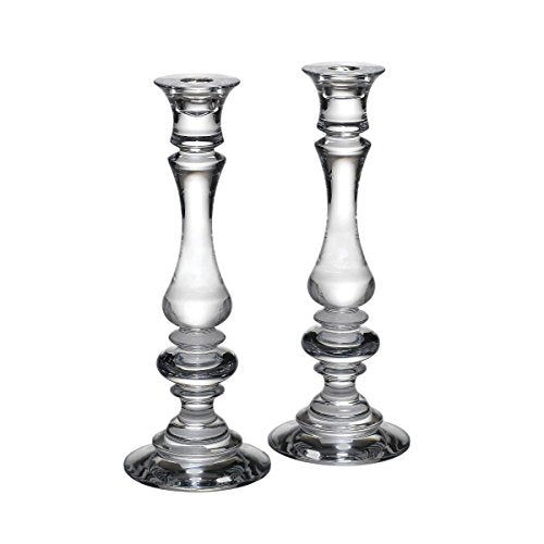 Reed And Barton Weston Crystal 2-Piece 11" Candlestick Set, 5.50 LB, Clear