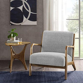 INK+IVY Novak, Lounge Chair with Light Grey Finish