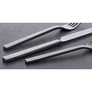 Oneida Chefs Table Hammered 45 Piece Everyday Flatware Set, Service for 8, 18/0 Stainless Steel,Silverware Set