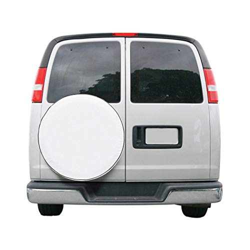 Classic Accessories Over Drive Spare Tire RV Cover, Wheels 24"-25" Diameter, White, Weather-Resistant, All Season Protection for Trailer, RV, Camper Wheels, Tires, Universal Trailer Accessories