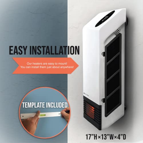 Heat Storm HS-1000-WX-WIFI WiFi Infrared Wall Heater, 1000 Watt