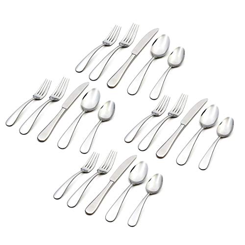 Oneida Samson 20 Piece Everyday Flatware Set, Service for 4, 18/0 Stainless Steel