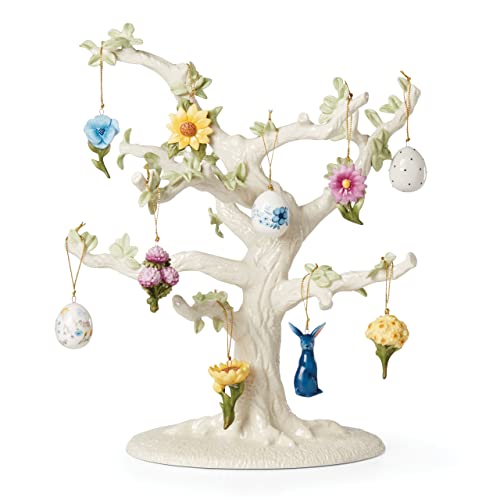 Lenox Floral Easter 10-Piece Ornament & Tree Set, 6.00 LB, Multi, 11