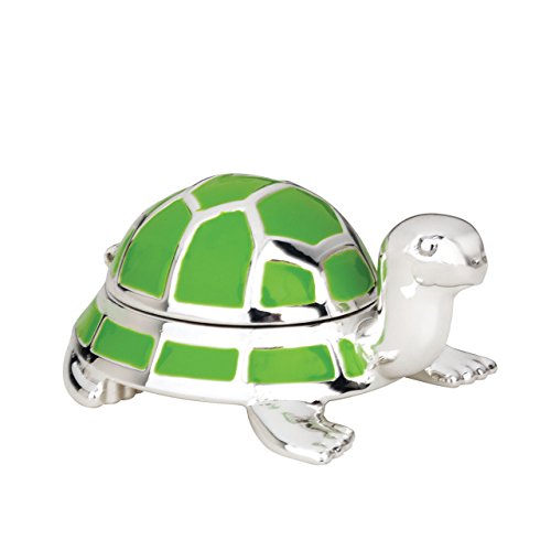 Reed And Barton 9136 Jungle Parade Silverplate Turtle Tooth Fairy Box