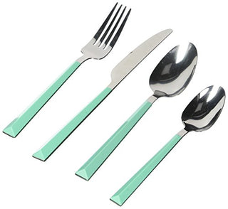 Hamilton Forge Tomodachi TMF74616TC 16 Piece Dali Turquoise Dinner Set, Turquoise