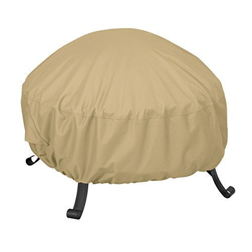 Classic Accessories Terrazzo Water-Resistant 30 Inch Round Fire Pit Cover, Patio Furniture Covers