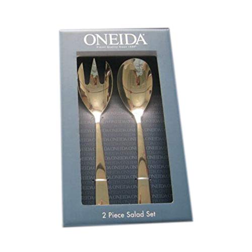Oneida Nocha 2 Piece Everyday Flatware Salad, 18/0 Stainless Steel, Silverware Set