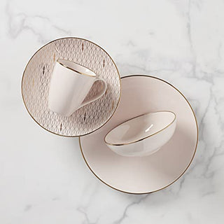 Lenox Trianna Blush 4-Piece Place Setting, 5.50 LB, Pink