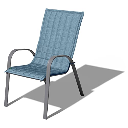 Duck Covers Weekend Water-Resistant Patio Chair Slipcover, 45 x 20 Inch, Blue Shadow, Outdoor Chair Covers