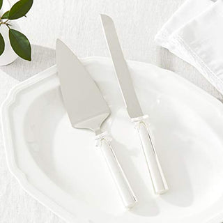 Kate Spade Grace Avenue 2-Piece Dessert Set, 1.45 LB, Metallic
