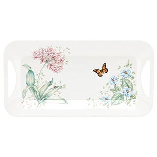 Lenox Butterfly Meadow Melamine Hors D'Oeuvres Tray, 1 Count (Pack of 1), Multi