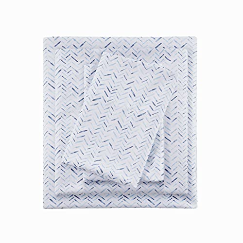 Beautyrest 3 Piece Striped Seersucker Duvet King Cover Set in Gray BR12-3847
