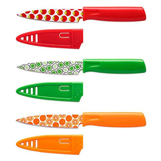 Hampton Forge Tomodachi Printed Fruit 3-Piece Paring Knife Set product image 1