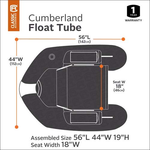 Classic Accessories Cumberland Float Tube Green, Standard